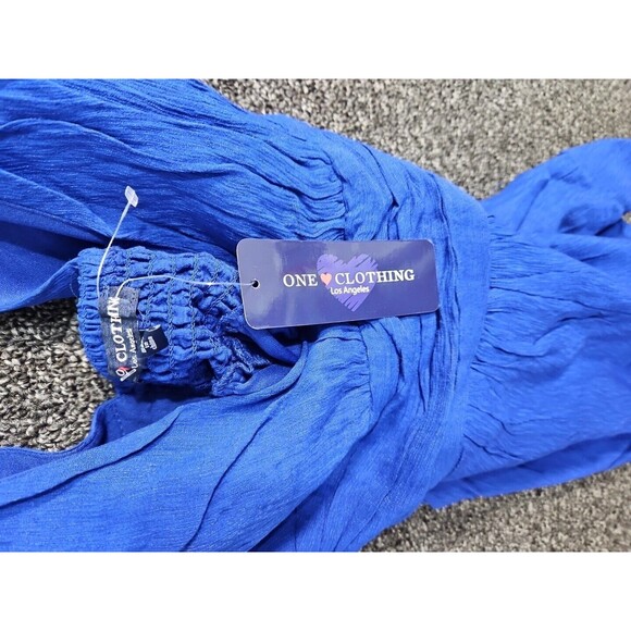 One Clothing Small Blue Jumpsuit Romper Jumpsuit NWT - Picture 4 of 9
